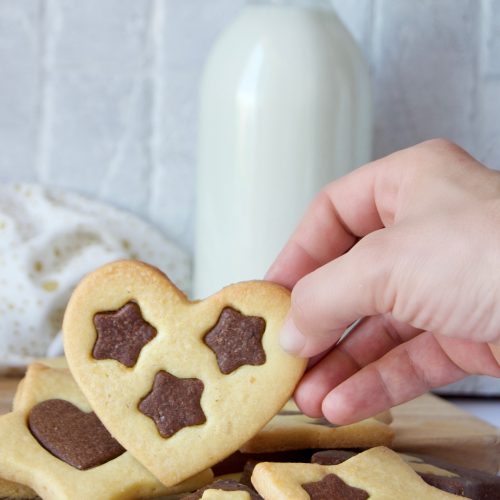 Biscotti di Pasta frolla bicolore