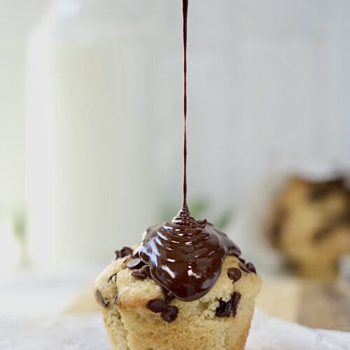 Muffin con gocce di cioccolato