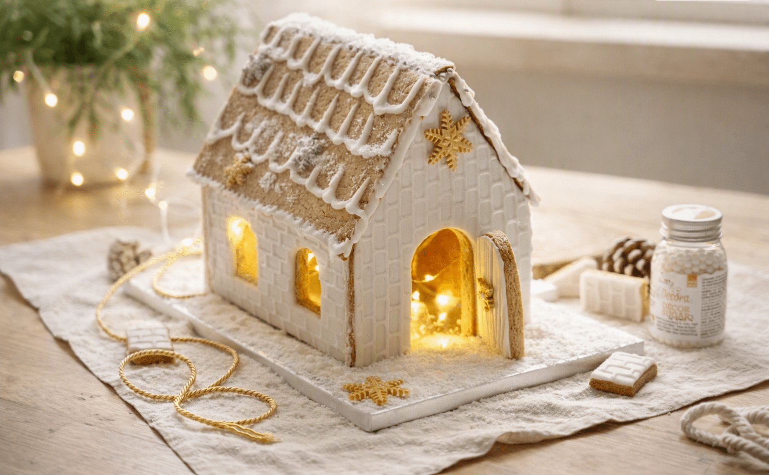 Casetta di Natale di pasta frolla 🎄