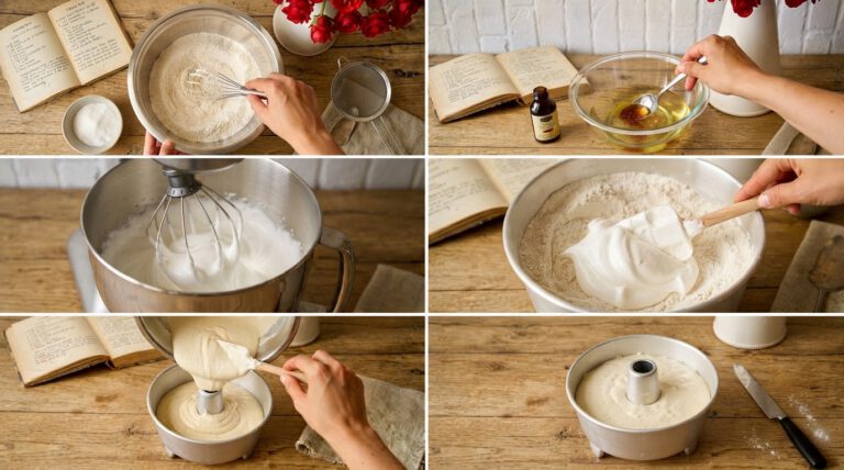procedimeto angel cake
