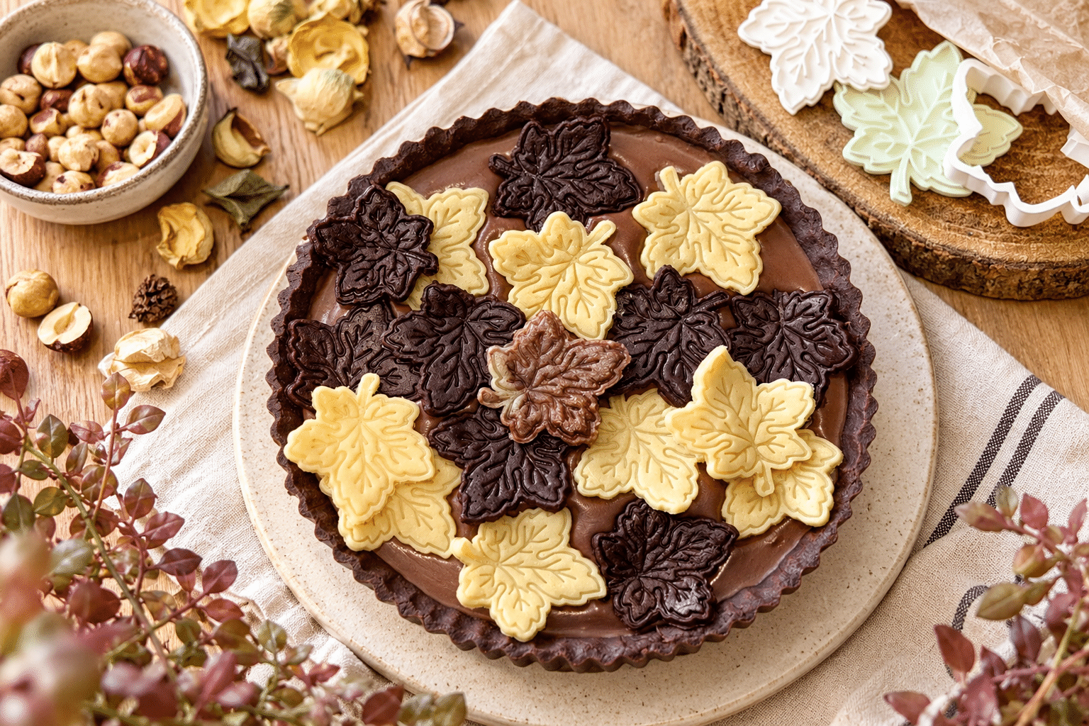 Crostata al cacao con mascarpone e Nutella