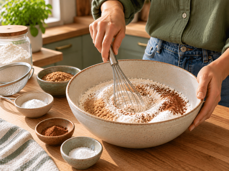 Preparazione di biscotti speziati in cucina