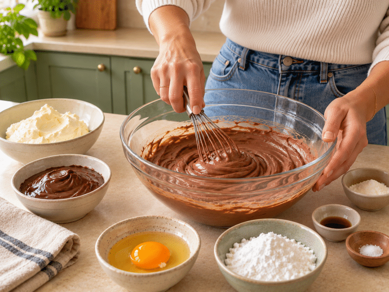Preparazione di una crema al cioccolato