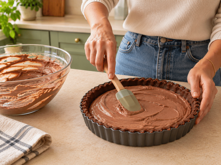 Preparazione di una crostata al cioccolato-2