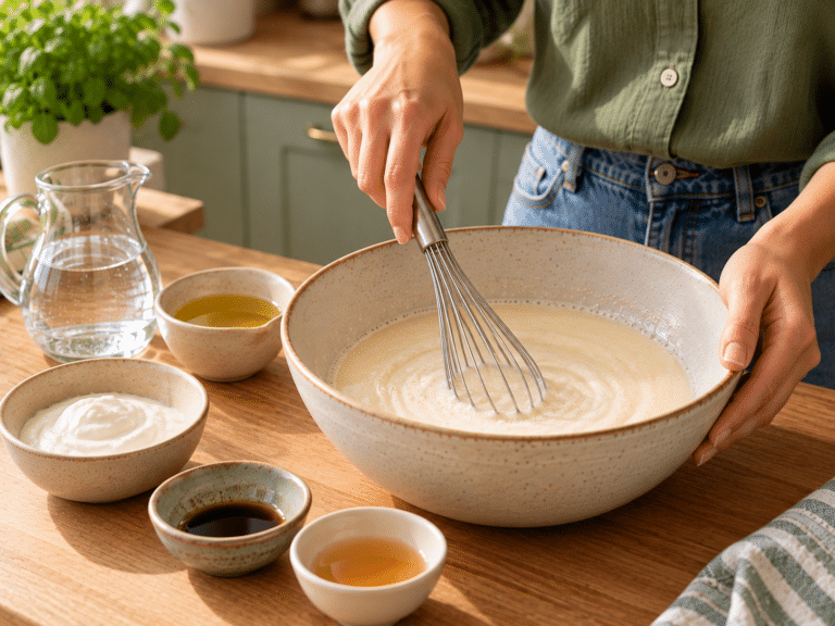 Preparazione rustica con impasto cremoso